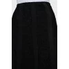 Black guipure skirt