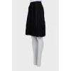 Black guipure skirt