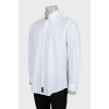 Men's white shirt with embroidered logo
