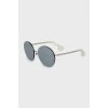teashades sunglasses with silver frame