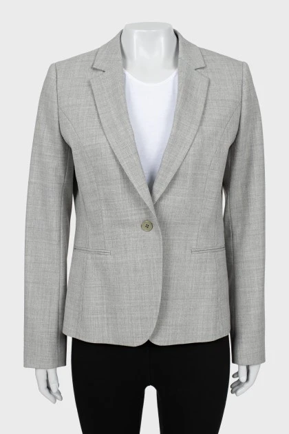 Gray fitted jacket