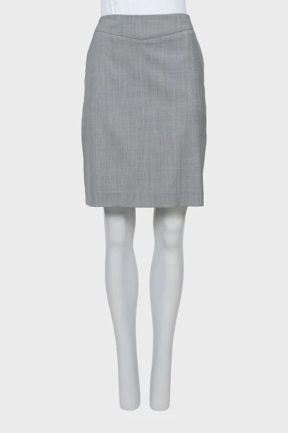 Gray mini skirt
