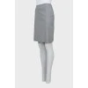 Gray mini skirt