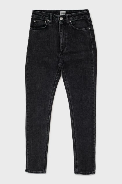 Dark gray skinny jeans