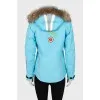 Ski jacket with fur hood