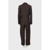 Wool suit with palazzo pants