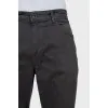 Men's gray straight jeans