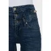 Blue high-waisted skinny jeans