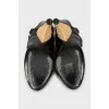 Leather slip-on sandals