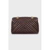 Quilted bag with gold-tone hardware