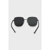 Rectangular sunglasses with logo