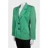 Green fitted jacket