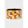 Bracelet with multi-colored pattern
