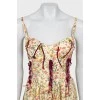 Fitted sundress in floral print