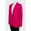 Pink straight fit jacket