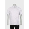 Men's white shirt with fine print