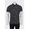 Men's printed polo shirt