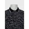 Men's printed polo shirt