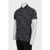 Men's printed polo shirt