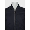 Men's jacket with silver fittings