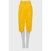 Yellow bermuda shorts