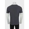 Men's gray T-shirt with print