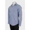 Men's fitted gingham shirt