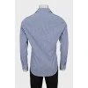 Men's fitted gingham shirt