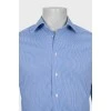 Men's blue gingham shirt