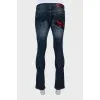 Men's jeans with print