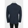 Men's blue knitted jacket
