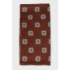 Printed wool and cashmere scarf