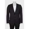 Men's black suit