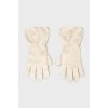 Cashmere knitted gloves