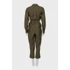 Fitted jumpsuit with tag