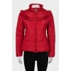 Quilted jacket with frill