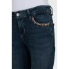 Blue jeans with decorative pockets