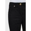 Black jeans with subtle pattern