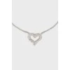 Platinum pendant with diamond heart