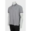 Men's gray polo shirt