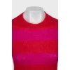 Two-tone striped sweater