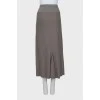 Wool midi skirt with tag
