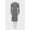Fitted wool and cashmere dress