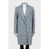Tweed Button Coat