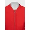 Red fitted jacket