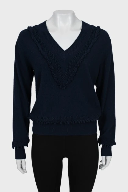 Knitted cashmere pullover