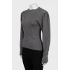Long sleeve with voluminous sleeves and lurex