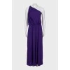 Purple One Shoulder Maxi Dress