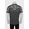 Men's straight-fit printed T-shirt