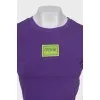 Purple top with brand logo